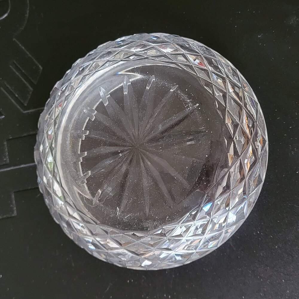 WATERFORD βοΈ CRYSTAL Powder Jar π Large & Rare ! - Picture 10 of 12